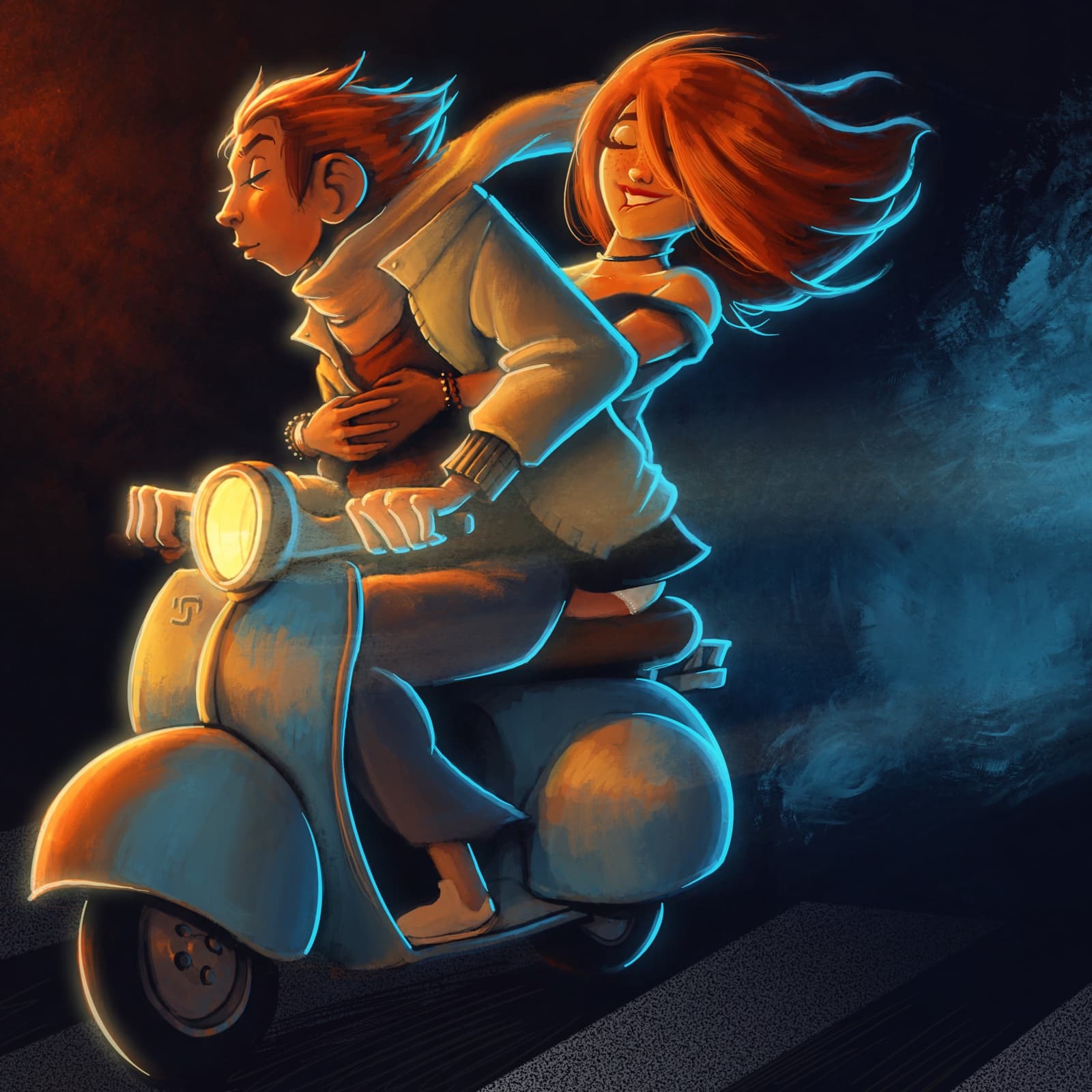 Final illustration titled Vespa.