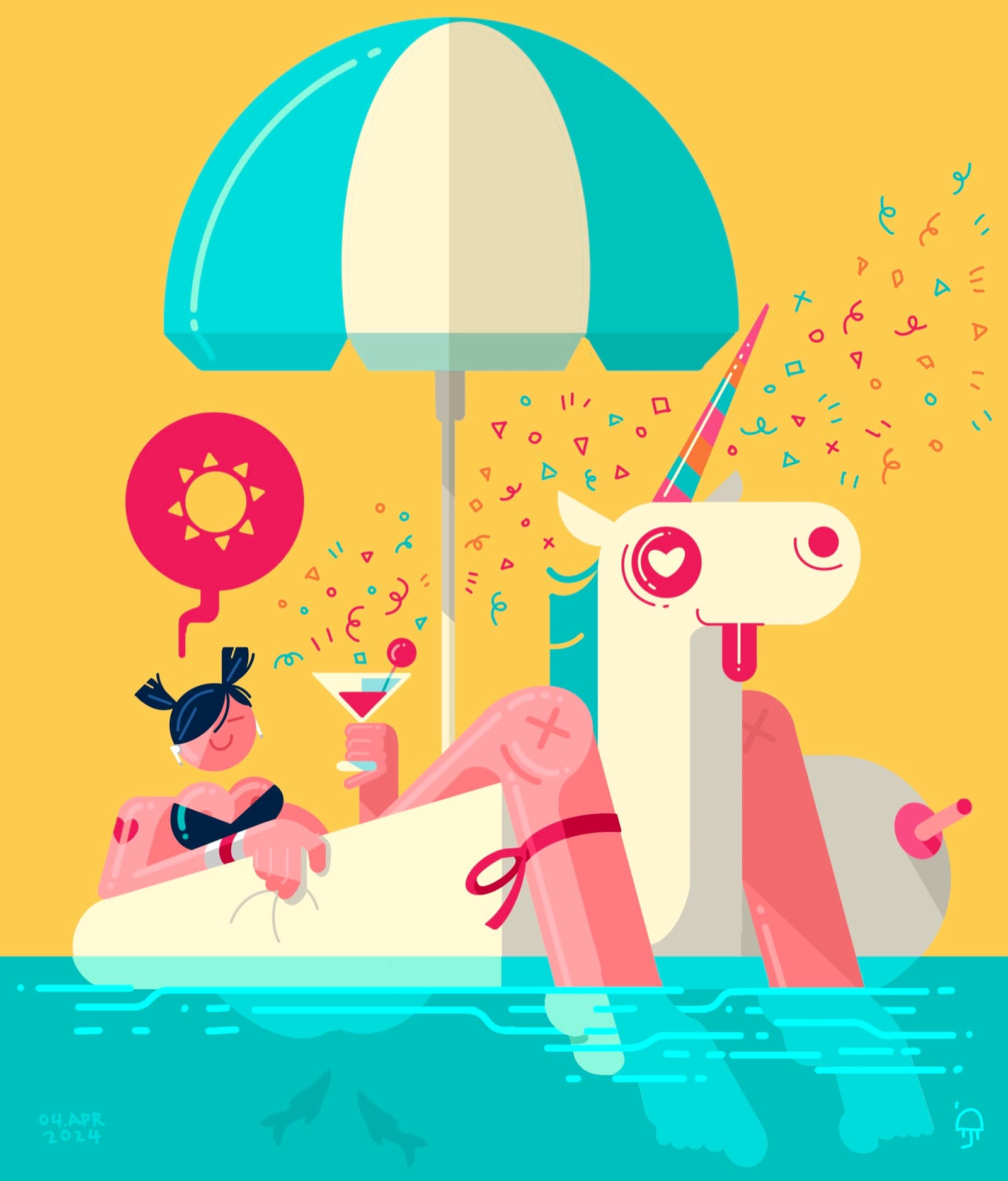 Final illustration titled Endless Summer.