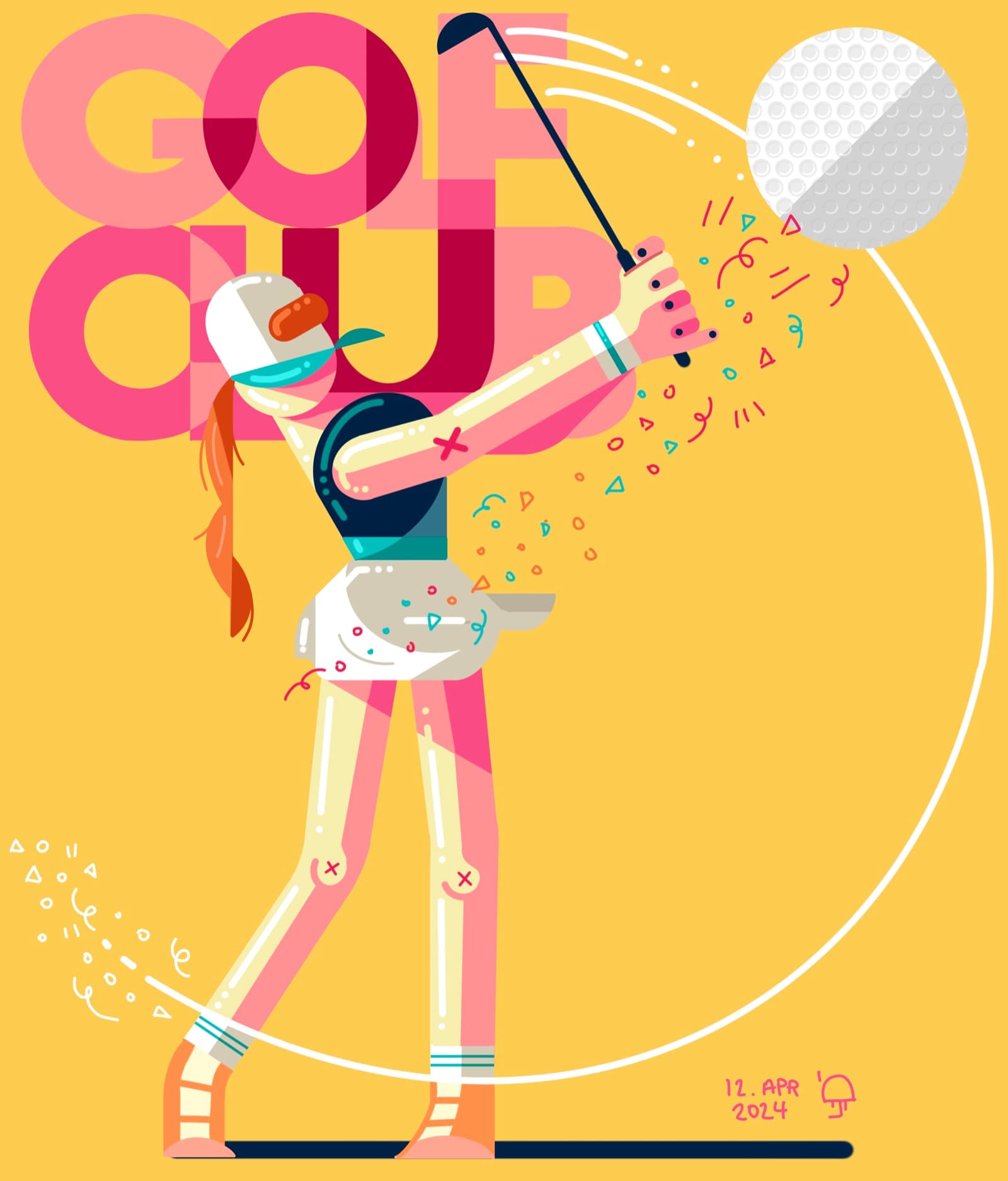 Final illustration titled Golf Club.