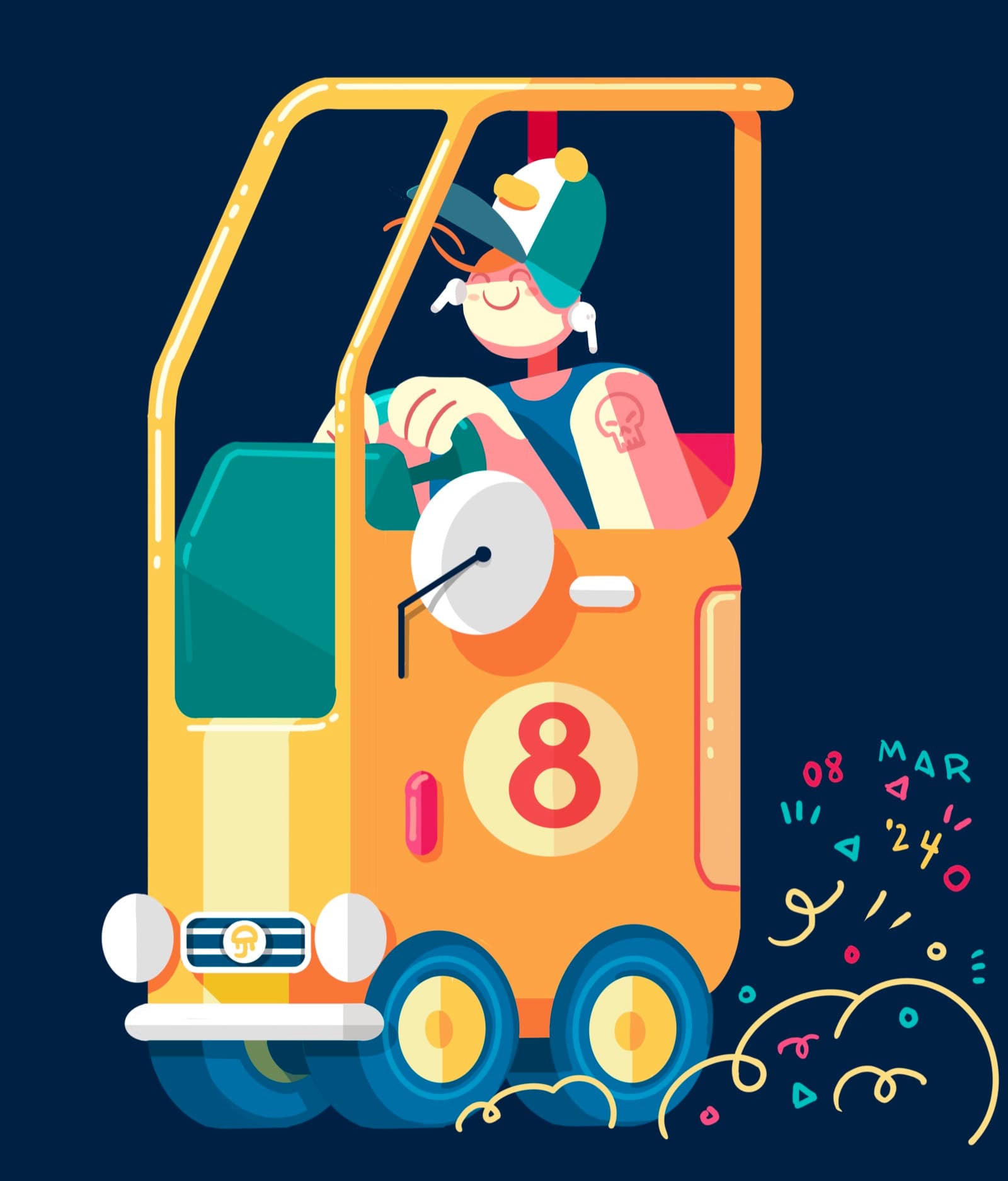 Final illustration titled Number 8.